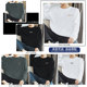 Long-sleeved 260g heavy pure cotton T-shirt skin-friendly and soft