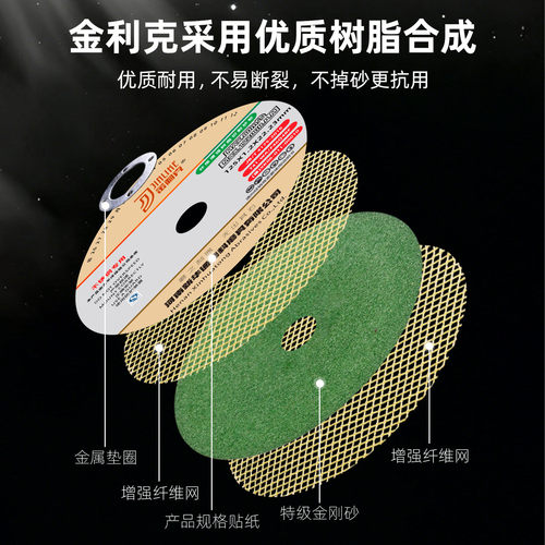 金利克125/150/180型切割片角磨机砂轮片金属不锈钢切片打磨光片 - 图0