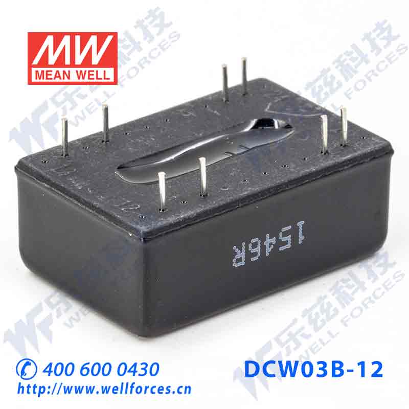 直销台湾明纬DC-DC模块电源DCW03B-12 3W 18~36V转±12V0.125A双 - 图0