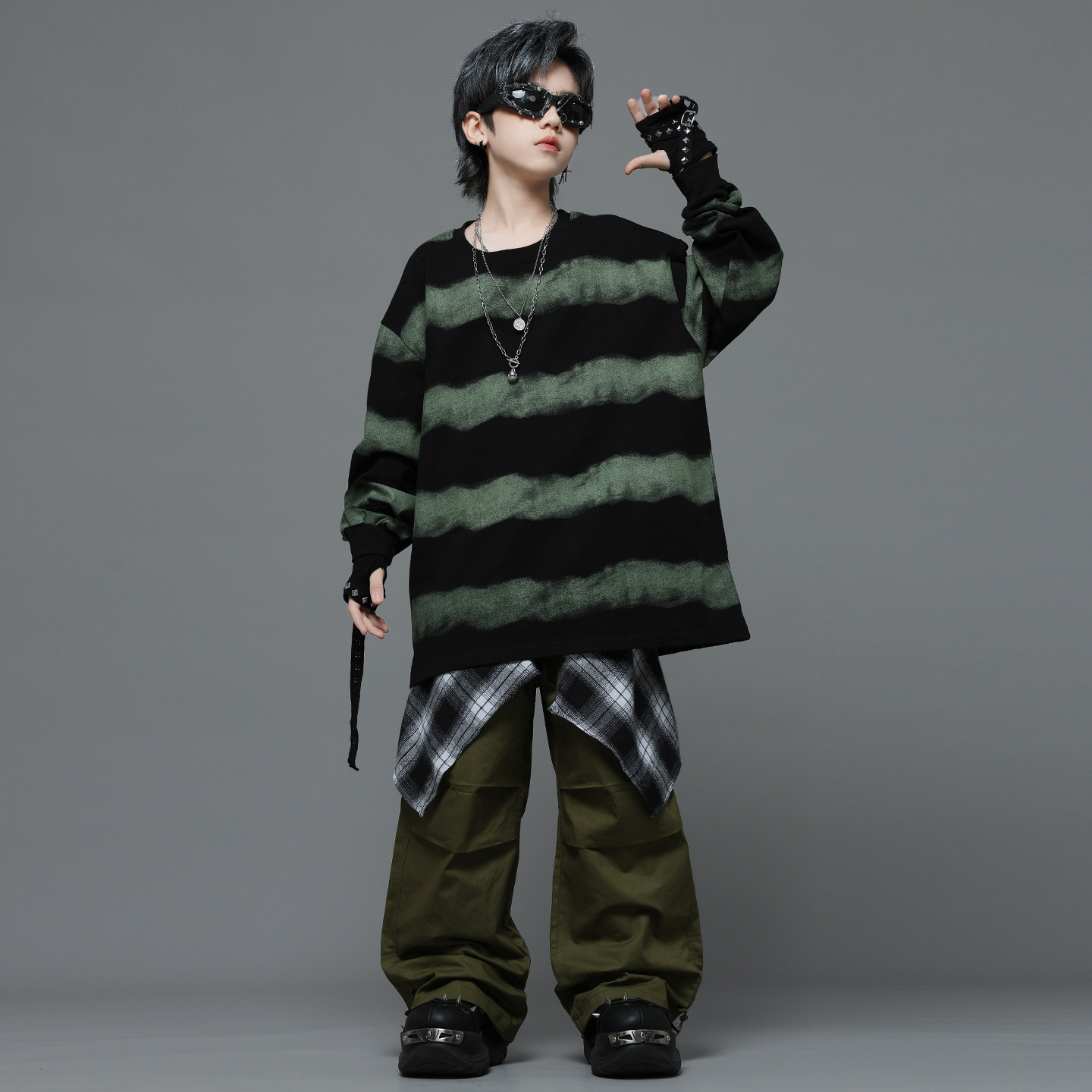 儿童街舞潮服少儿痞帅个性卫衣女童爵士套装男童嘻哈hiphop演出服,淘宝优惠券,粉丝福利购,淘宝优惠卷