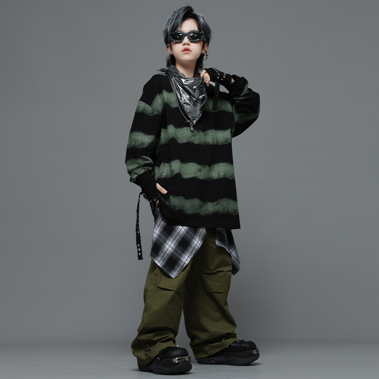 儿童街舞潮服少儿痞帅个性卫衣女童爵士套装男童嘻哈hiphop演出服,淘宝优惠券,粉丝福利购,淘宝优惠卷