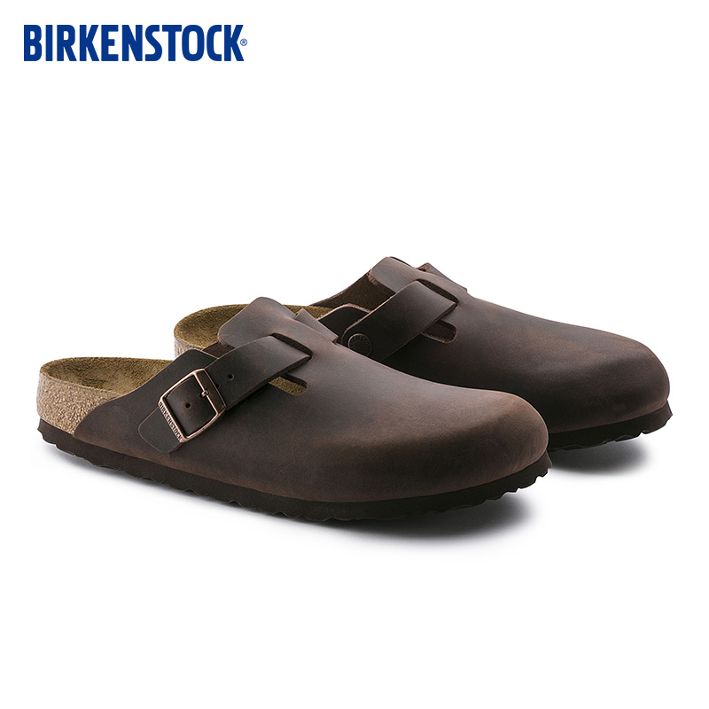 BIRKENSTOCK勃肯包头鞋外穿拖鞋男女同款 拖鞋Boston系列 - 图2