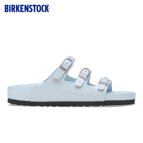 BIRKENSTOCK勃肯德国进口新品女款牛皮革漆皮舒适Florida多带拖鞋 - 图0