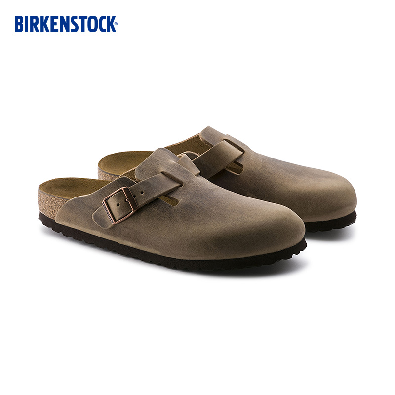 BIRKENSTOCK勃肯包头鞋外穿拖鞋男女同款 拖鞋Boston系列 - 图0