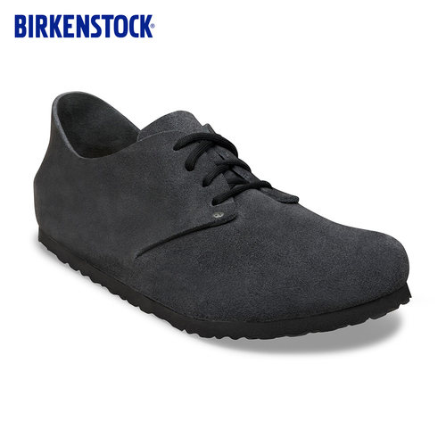 BIRKENSTOCK勃肯德国进口男女款牛皮绒面革软木Maine休闲鞋 - 图1
