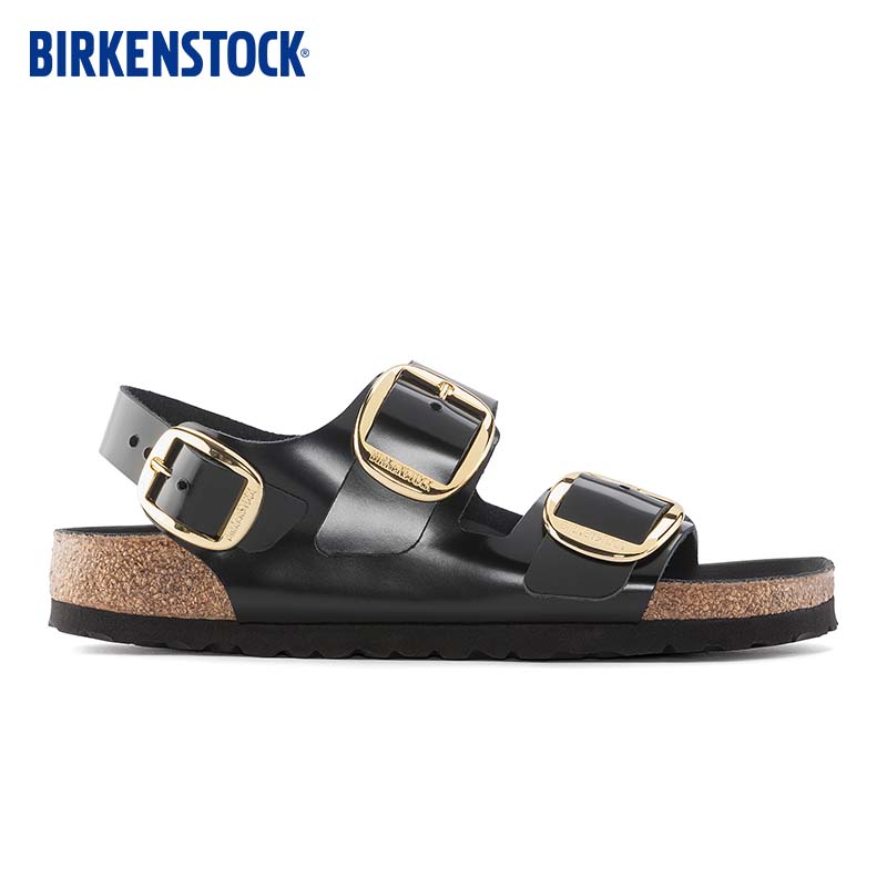 BIRKENSTOCK勃肯软木拖鞋舒适时尚大巴扣女款系踝凉鞋Milano系列 - 图0