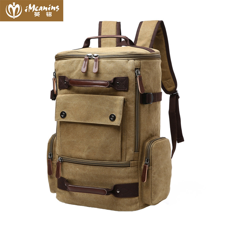 英铭帆布大容量超大登山户外旅行包 英铭双肩背包