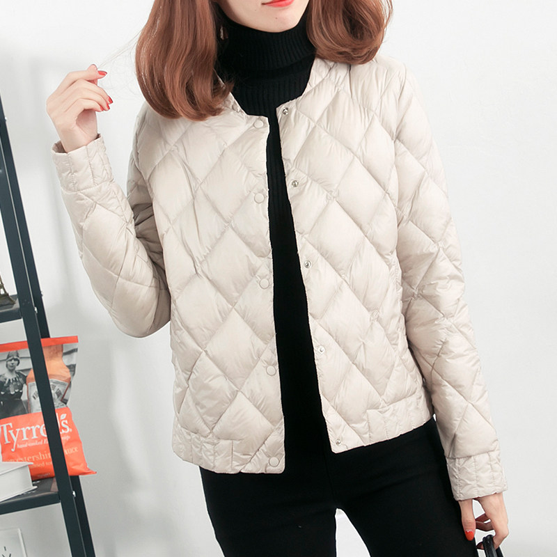 轻薄2020年新款秋冬短款修身白鸭绒 菲帛奈羽绒服