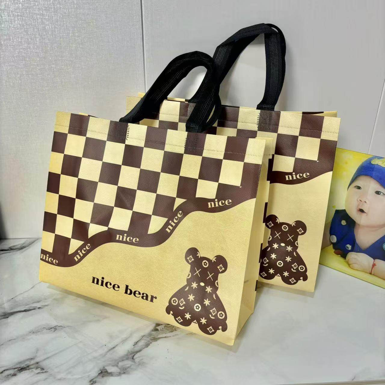 腹膜无纺布手提袋服装店袋子男女环保商场购物袋定做礼品袋塑料袋,淘宝优惠券,粉丝福利购,淘宝优惠卷