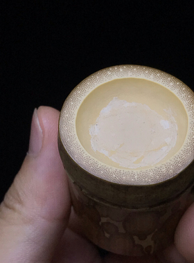 文玩梅妃竹盖置 纯手工斑竹竹节盖置茶具配件茶壶盖托放置茶壶盖