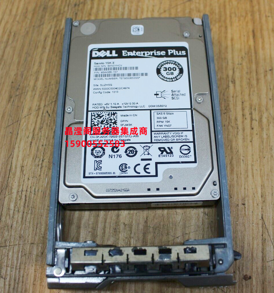 DELL ST9300653SS 0FJM3K FJM3K 300G 15K 2.5寸 SAS EQ 存储硬盘 - 图2