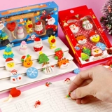 Apple, креативные рождественские канцтовары для школьников, ластик, комплект для детского сада, подарок на день рождения