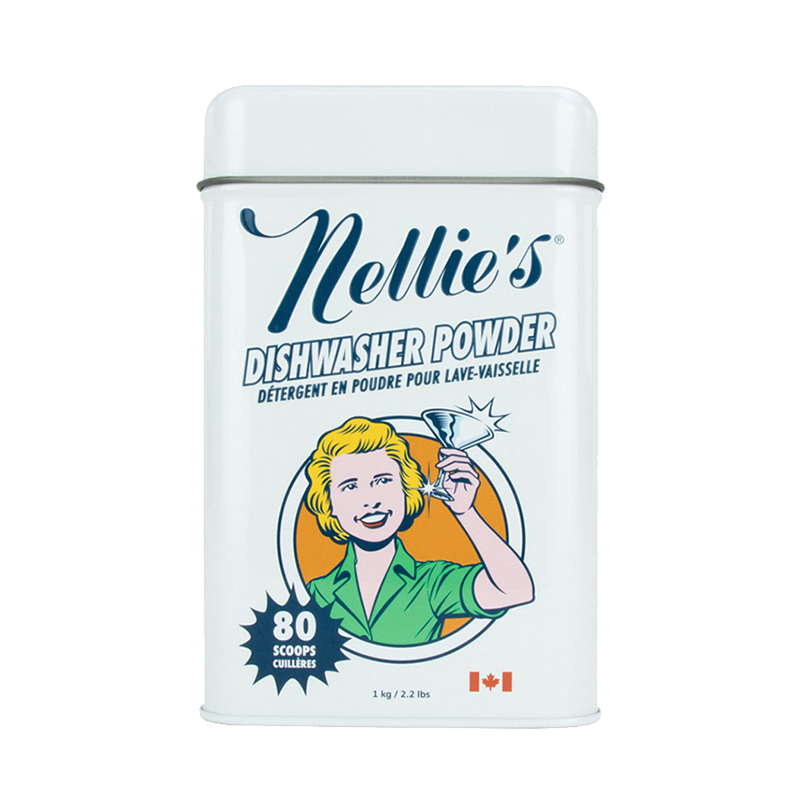 nellies进口天然浓缩洗碗机粉无味 nelliesallnatural水垢清洁剂/除垢剂