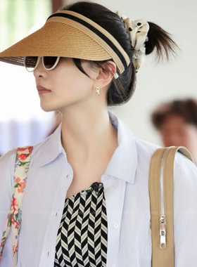江疏影同款波点大肠发圈女高级感韩系温柔头花夏天肥肠头圈头绳