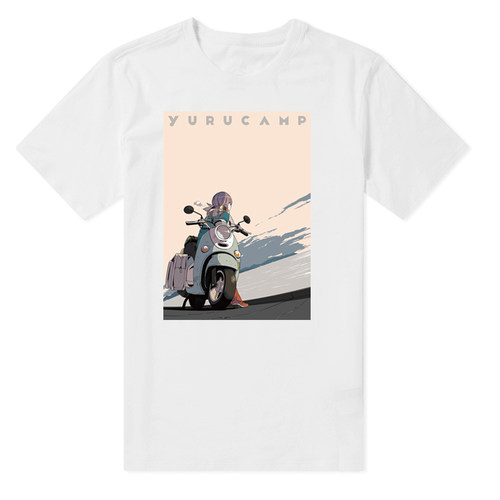 2021新番 摇曳露营 Yuru Camp 各务原抚子 amnibus动漫二次元T恤 - 图2