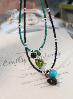 小众设计感爱心锁骨链潮流个性