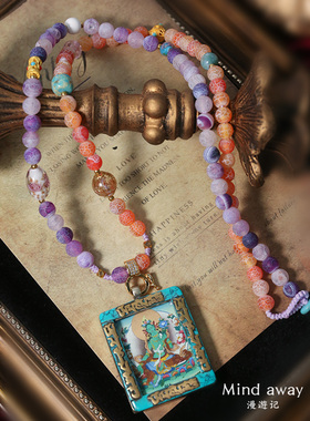 漫游记情侣唐卡项链佛牌链万能链