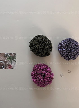 且茉~高级感~新色绣球肠圈发圈咸菜绿新款头饰气质发饰丸子头盘发