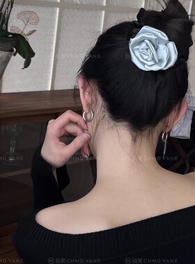 茶手工花花肠圈发圈新款