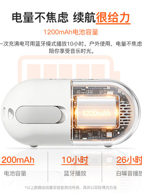 纽曼蓝牙音箱白噪助眠10h续航