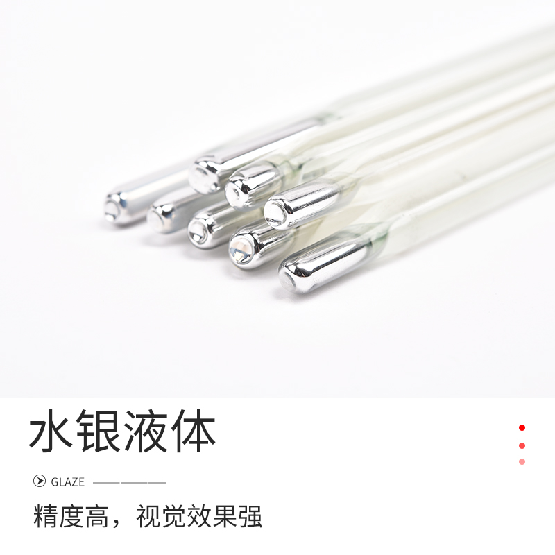 水银温度计实验室用高精度0.1工业化工温度表50-100-300-400-500 - 图3