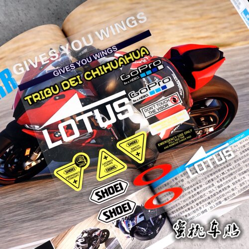 SHOEI X14 X12 Z7马奎斯93号头盔 镜片组合贴纸竞技镜片 反光贴 - 图3