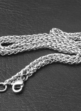 男士项链不锈钢链条diy饰品配件钛钢欧美热销龙骨链女生吊坠爆款