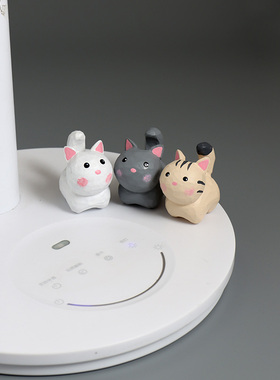 木祝福卡通桌面车载手工摆件