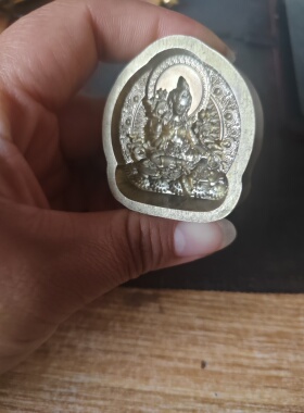 绿度母擦擦模具尺寸4厘米黄铜材质支持定制和复刻老擦模