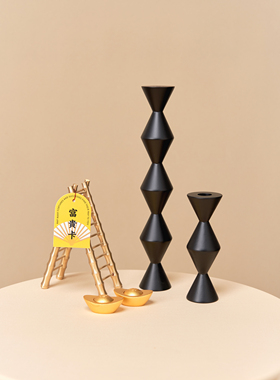 步步高升黄铜竹节梯摆件