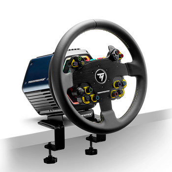 ແຜ່ນປ່ອຍໄວ EVO Racing 32R ໃໝ່ຂອງ Thrustmaster ແມ່ນເຂົ້າກັນໄດ້ກັບທຸກແຜ່ນທີ່ປ່ຽນກັນໄດ້ຂອງ Throma ເພື່ອອຳນວຍຄວາມສະດວກໃຫ້ຄວາມຕື່ນເຕັ້ນໃນການແຂ່ງລົດ.