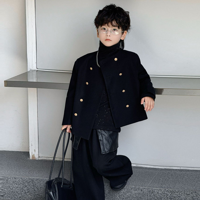 儿童西装套装男童小香风外套秋冬洋气花童生日礼服主持走秀演出服,淘宝优惠券,粉丝福利购,淘宝优惠卷