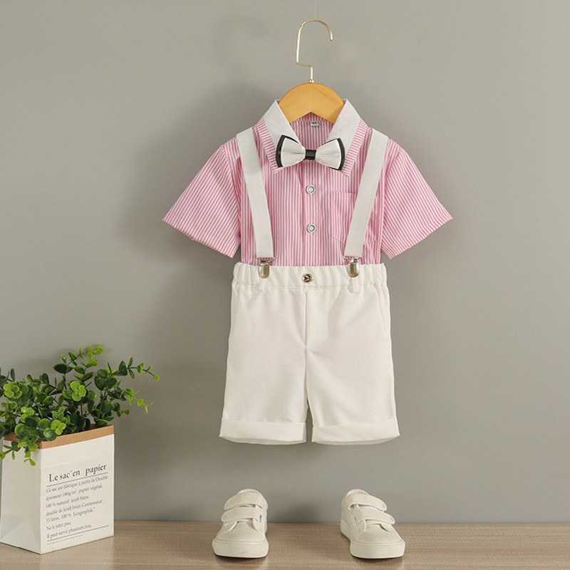 花童男童礼服夏英伦小西装套装男孩背带裤六一儿童主持人演出服装,淘宝优惠券,粉丝福利购,淘宝优惠卷