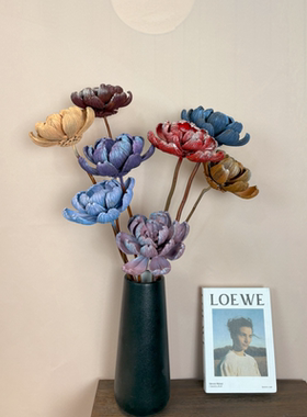油画系列油画牡丹手工干花永生花