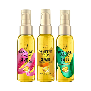 【自营】潘婷PRO-V护发精油椰子油丝质顺滑修复毛躁损伤润泽100ml