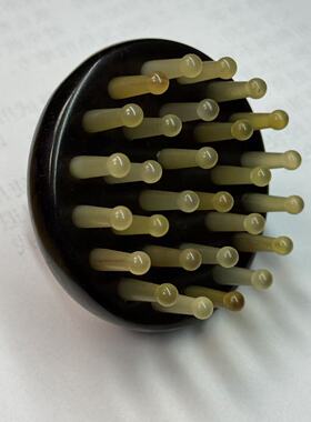 紫檀木羊角按摩梳28齿全身通用