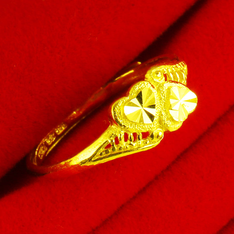 正品女士9999足金纯金首饰指环 千影珠宝手饰