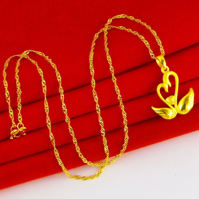 正品女士9999足金凤凰孔雀开屏坠子 千影珠宝颈饰