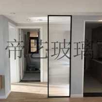 Striped Glass Partition Corrugated Wave Office Narrow Frame Genguan Bathroom Craft Glass Screen Custom 0