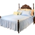 60 chiếc váy dài bằng vải cotton satin dài đơn váy 3 mảnh set American solid color bed cover light light gió chống trượt ga trải giường - Váy Petti