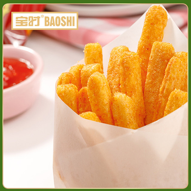 Multi-flavor French fries 18g*16 packs a whole box of snacks tomato egg yolk seaweed flavor snack food Baoshi Huijia