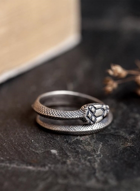 德拉科马尔福同款蛇院戒指潮人钛钢扳指潮酷霸气个性男女款指环潮