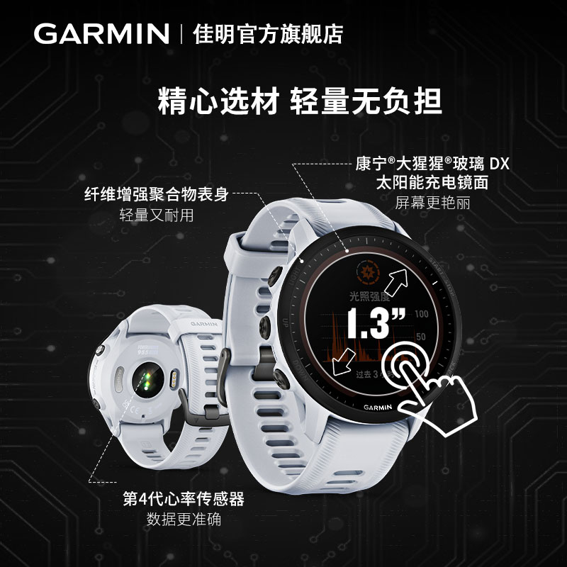 Garmin佳明Forerunner955铁三户外运动手表跑步骑行游泳马拉松GPS - 图1