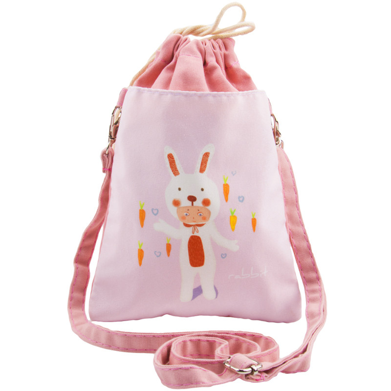 可爱放手机包斜挎小包包竖款夏天 趣袋手机包