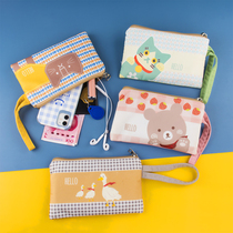 Zero Wallet Cloth Art Women Small Wallet Mini Hands bag Canvas Student Brief Korean version with zero money Key mobile phone bag