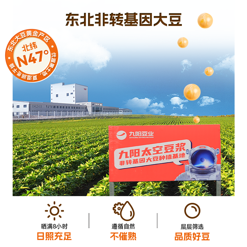 【量贩装38条】九阳豆浆无添加蔗糖早餐豆浆粉学生营养低甜豆浆粉
