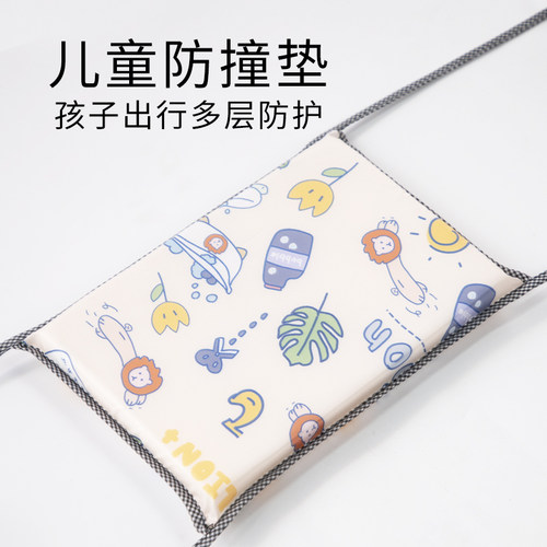电动摩托车儿童防撞头前置防撞海绵垫三轮防水防碰护头加厚保护垫 - 图3