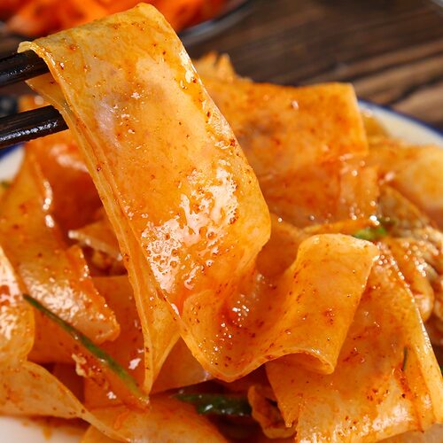 正宗秦圣擀面皮宽陕西凉皮宝鸡岐山特产面食速食西安美食小吃真空 - 图2