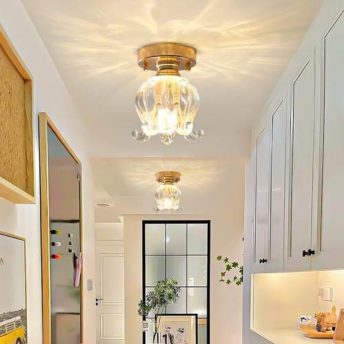 过道灯走廊玄关灯LED阳台简约现代创意入户轻奢网红水晶吸顶灯具 - 图2