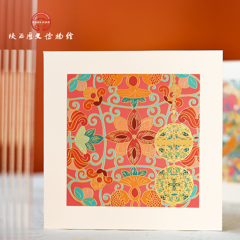 陕西历史博物馆文创贺卡生日祝福小卡片手写手卡中国风多款新年礼